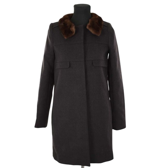 Manteau en laine - Très Bon État marron <span itemprop=