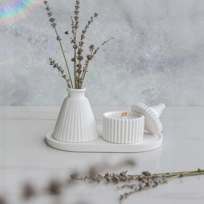 Свечи, набор из 4 шт, Ers1280 / Эрс1280 белый SO'HOME