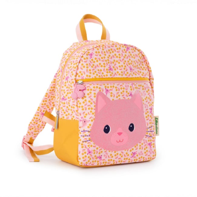 Sac à dos aérien rose, jaune, beige <span itemprop=