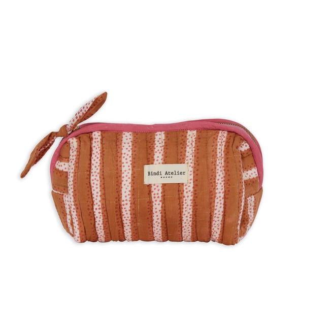Trousse maquillage imprimée BALA orange praline <span itemprop=