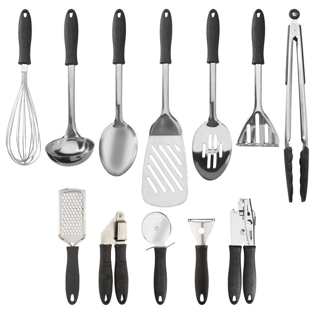 12-Piece Essentials Utensil Set, black, MASON CASH