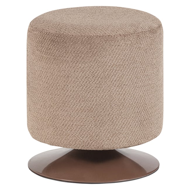 Pouf pivotante en bouclé ISLEN - WOOOD