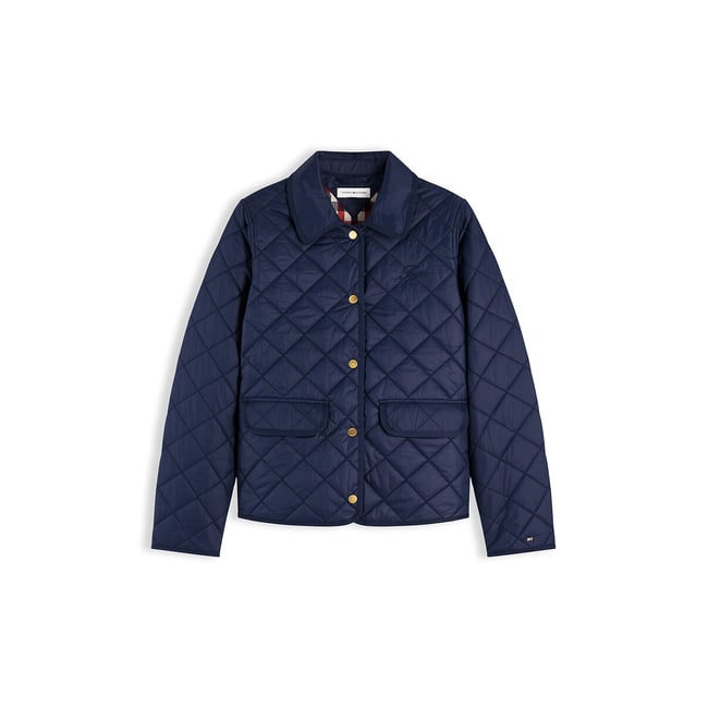 Chaqueta acolchada azul marino <span itemprop=