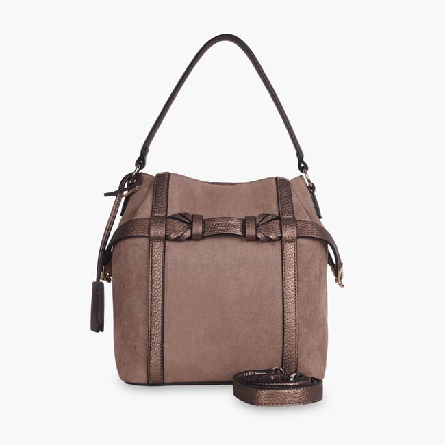 Sac seau  Taja doré,taupe <span itemprop=