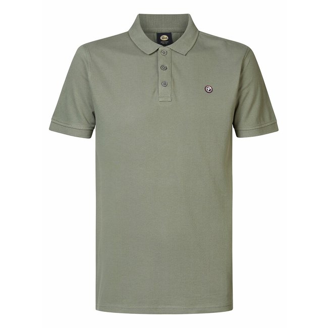 Cotton Polo Shirt with Short Sleeves - PETROL INDUSTRIES