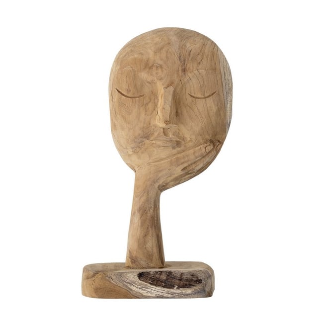 Sculpture bois  Cacia Couleur bois clair <span itemprop=