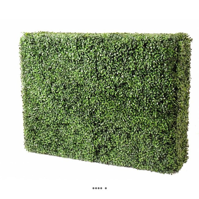 Haie de buis artificiel à assembler plastique Couleur vert <span itemprop=