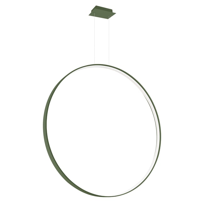 Suspension Aluminium Vert Olive LED 1 Rio Couleur vert olive <span itemprop=