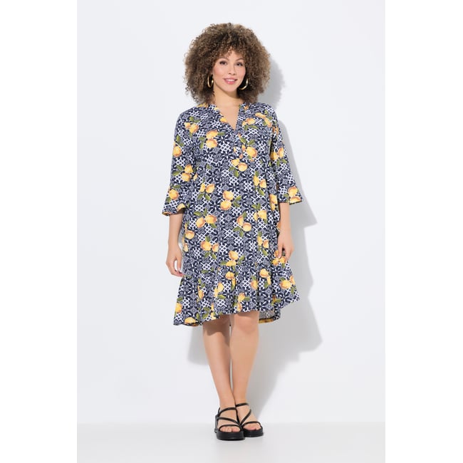 Robe en jersey marine <span itemprop=