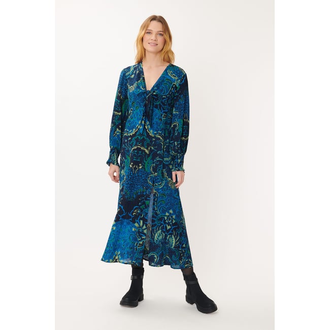 Robe Noire Avec Dentelle DERHY - Taille M - Style évasé Genou - Occasion Très Bon état