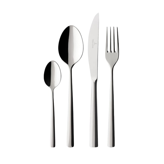 Ménagère 24Pcs. PIEMONT Couleur argent/platine <span itemprop=