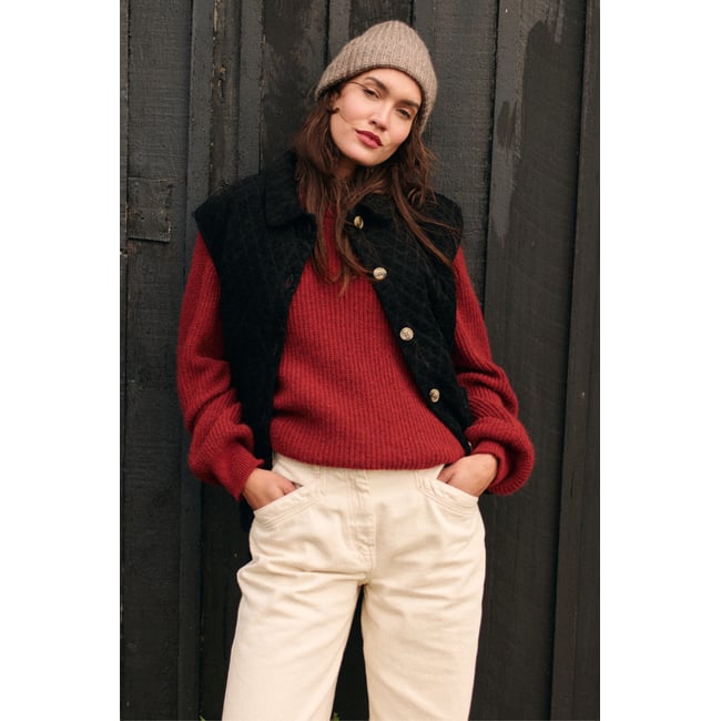 Veste sans manches Héritage en coton HERITAGE noir <span itemprop=