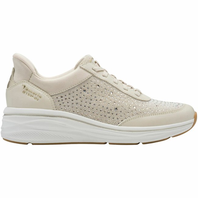 Scarpe da ginnastica stringate Step In avorio TAMARIS