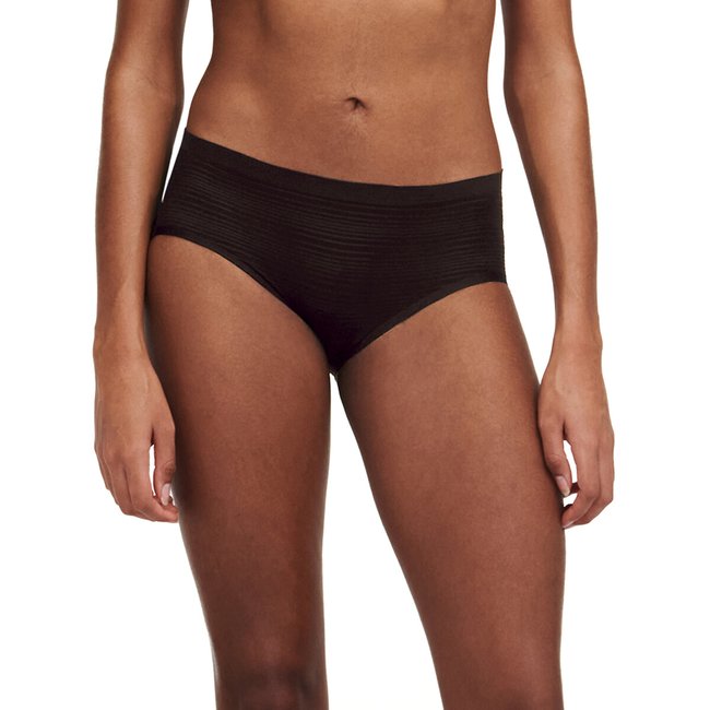 Soft Stretch Stripes Shorts, One Size Fits All, black, CHANTELLE