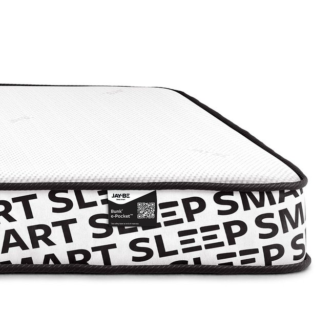 Jay-Be® Bunk e-Pocket™ Eco-Friendly Children’s Mattress, black/white, JAY-BE