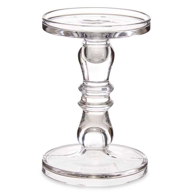 Chandelier porte bougie en verre taillé 13x13x19cm Couleur v021707 <span itemprop=