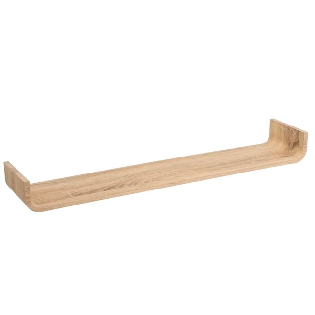 Étagère murale courbée bois 100x20x10cm Couleur bois <span itemprop=
