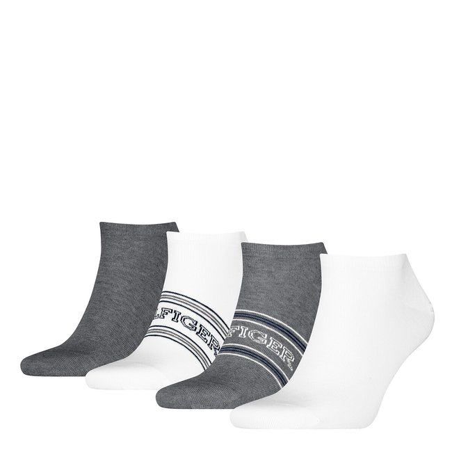 Lote de 4 pares de meias curtas - TOMMY HILFIGER