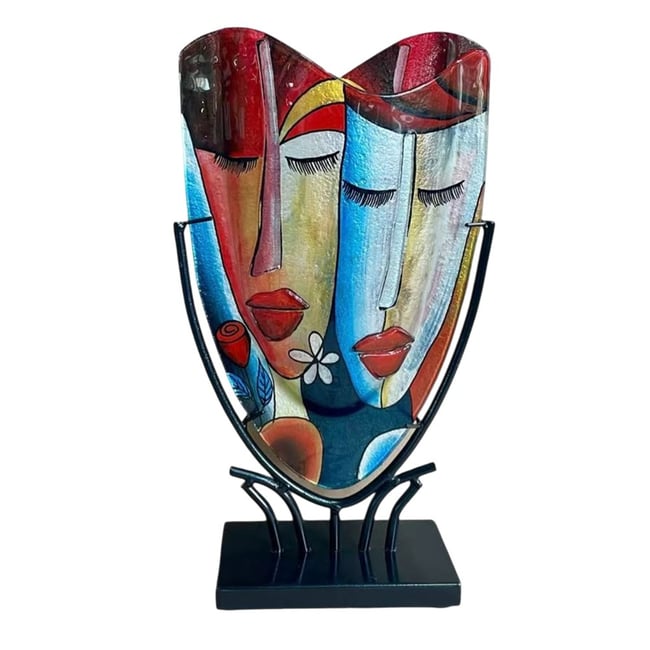 Vase onde Cléo 22x37   - CLÉO Couleur multicolore <span itemprop=