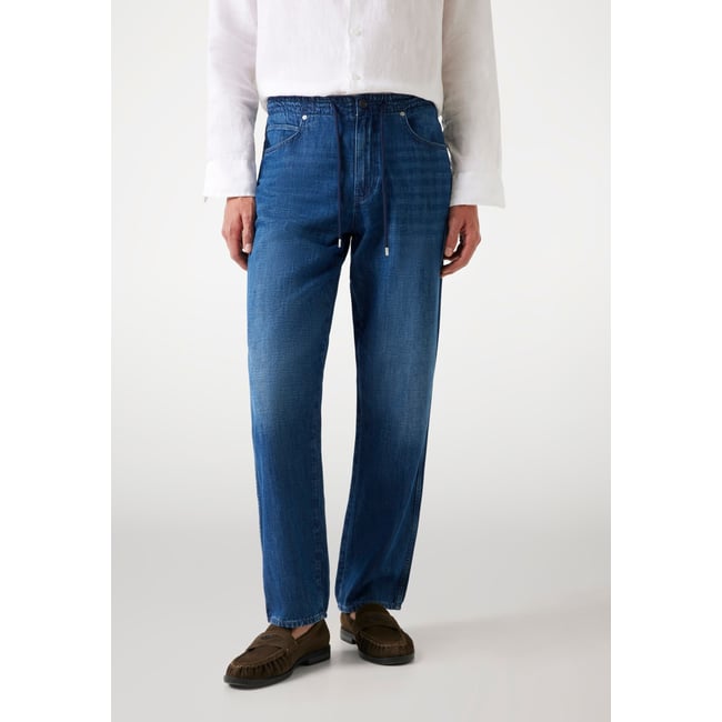 Jogger Lin Mélangé bleu <span itemprop=
