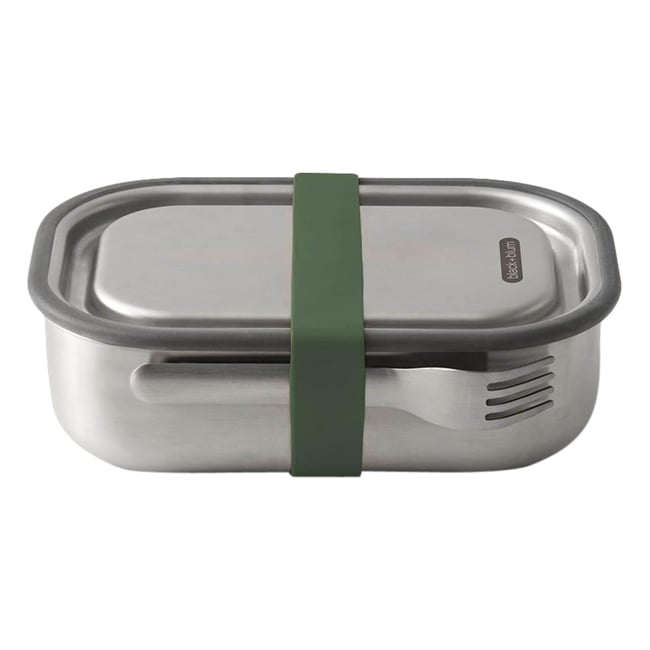 Lunch box hermétique acier olive 20 x 15 cm - BLACK + BLUM