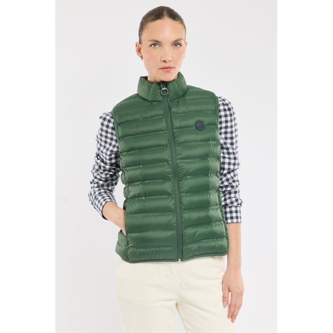 Doudoune sans manche en polyamide recyclé BORDAGE vert foret <span itemprop=