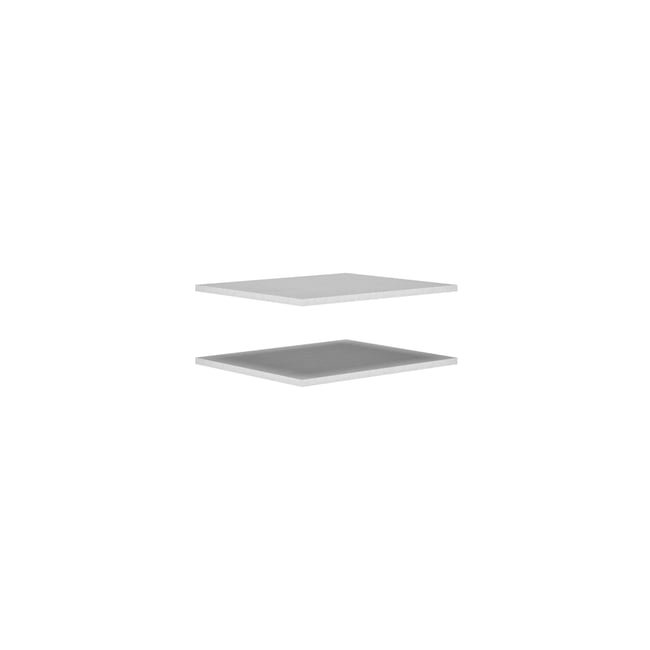 Option 2 étagères pour L. 50 RIVOLI Couleur blanc <span itemprop=