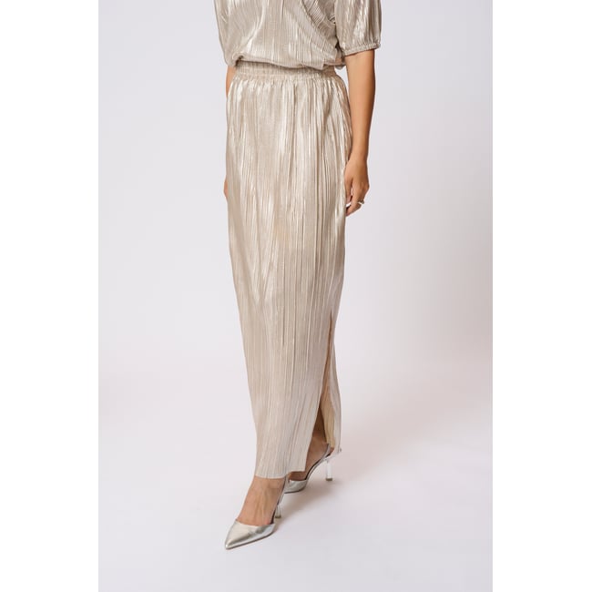 Skirt argent silver metal/feather gray <span itemprop=