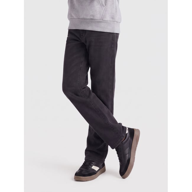 Jean À Coupe Ample washed black <span itemprop=