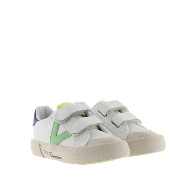 Touch 'n' Close Trainers, white/green, VICTORIA