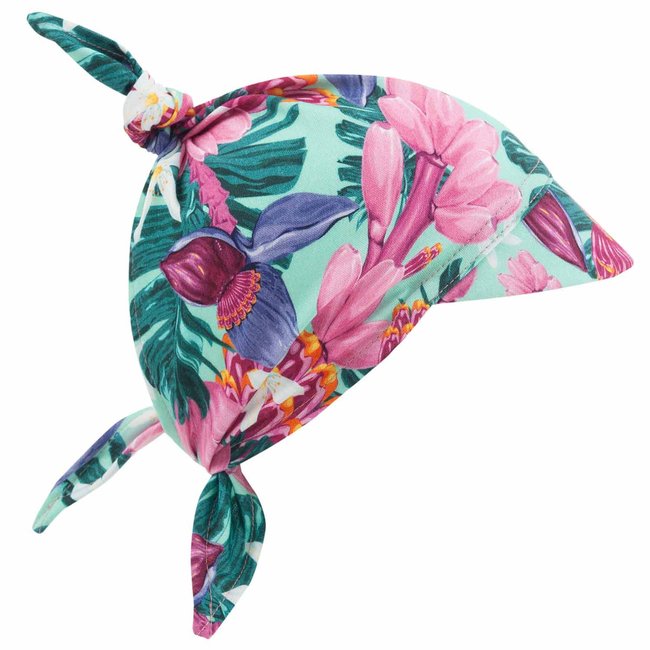 Casquette bandana bébé en bambou ELODIE multicolore <span itemprop=