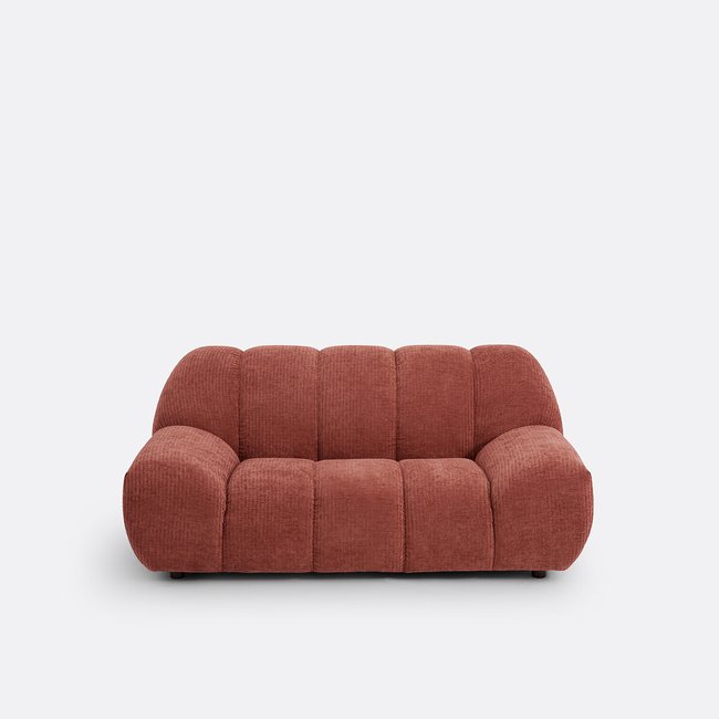 2-Sitzer-Sofa Nuria, Chenillesamt mit Waffelstruktur - LA REDOUTE INTERIEURS