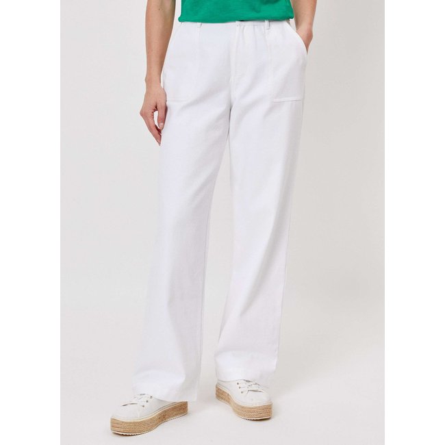 Pantalon droit coton épais uni LINE - LA FIANCÉE