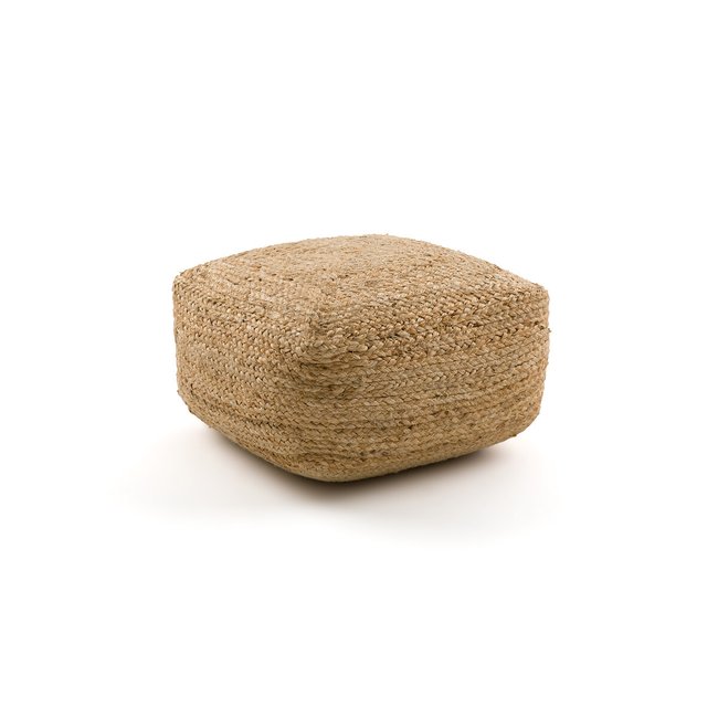 Pouf jute, Meylan naturel <span itemprop=