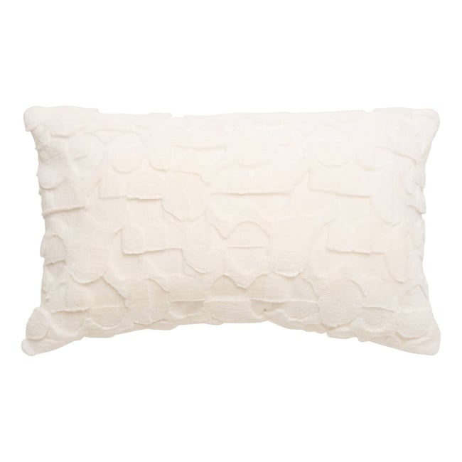 Coussin rectangulaire NALIA blanc <span itemprop=