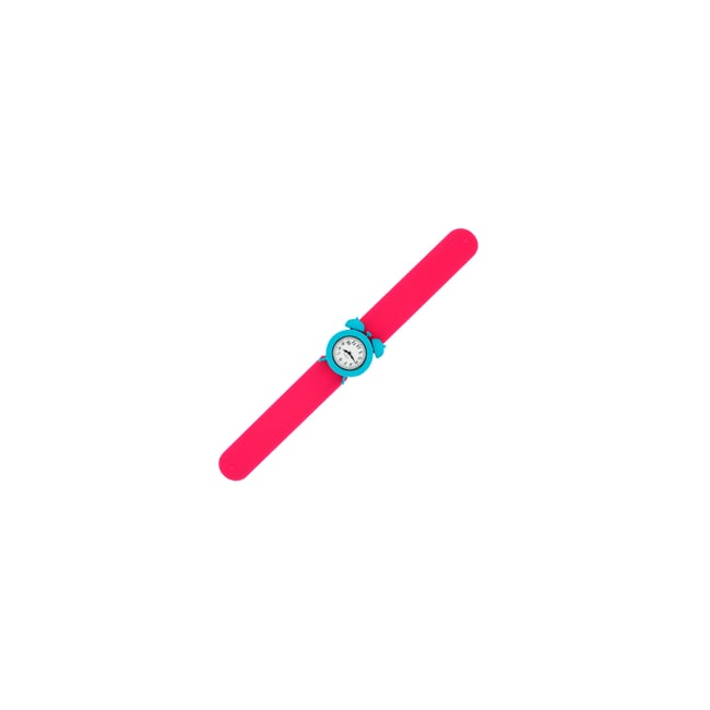 Montre slap réveil  My Time turquoise <span itemprop=