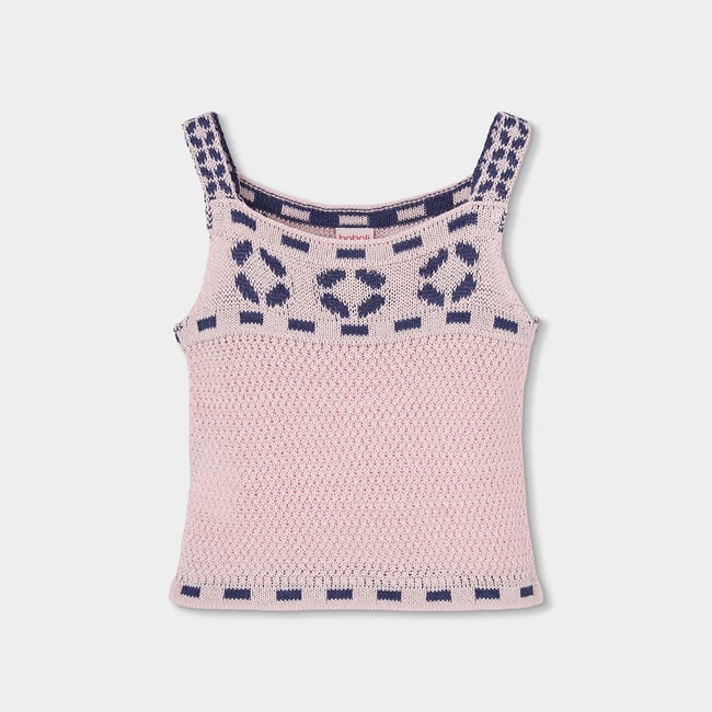 Top en coton rose <span itemprop=