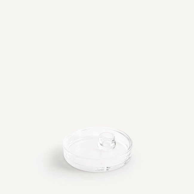 2er-Set runde Kerzenständer Sila aus Glas transparent <span itemprop=