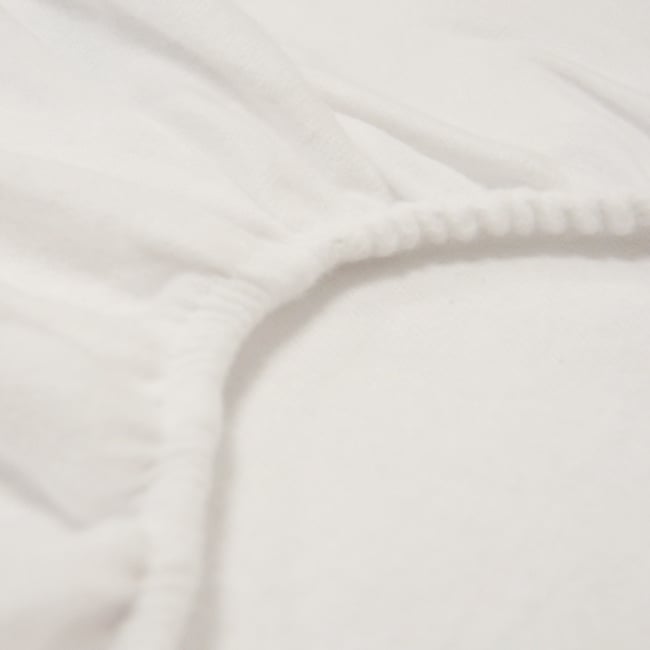 Protège matelas Essentielle - Molleton 100% coton Couleur blanc <span itemprop=
