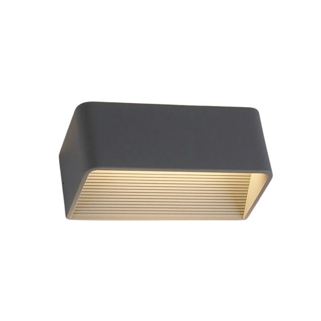 Applique LED grise 20 cm murale - QUADRA Couleur v002229 <span itemprop=