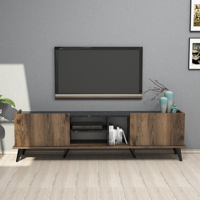 Тумба для ТВ Elegante /  Элеганте 1330 черный SO'HOME