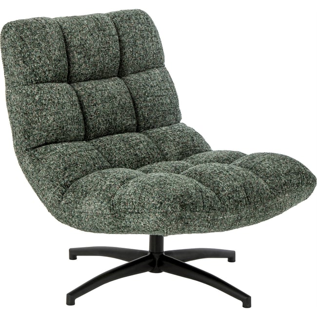 Chaise longue matelassée en métal Couleur vert émeraude <span itemprop=