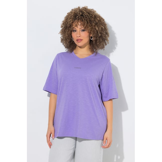 T-shirt avec petit imprimé violet <span itemprop=