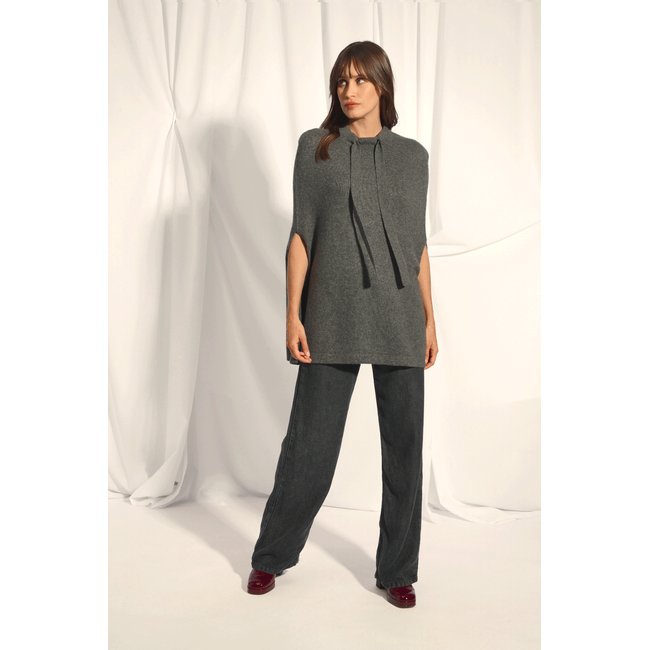 Cape Col Rond Cordon Coulissant Anthracite Chiné Miamar gris anthracite chiné <span itemprop=