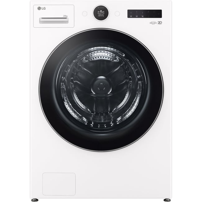 Lave linge hublot F20F12WST - 20 kg - 1000 tr/min - Classe A - Moteur induction direct drive - Connecté wifi - LG