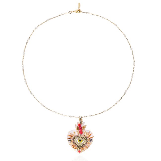 Collier avec charm central et perles FORTUNA - HIPANEMA
