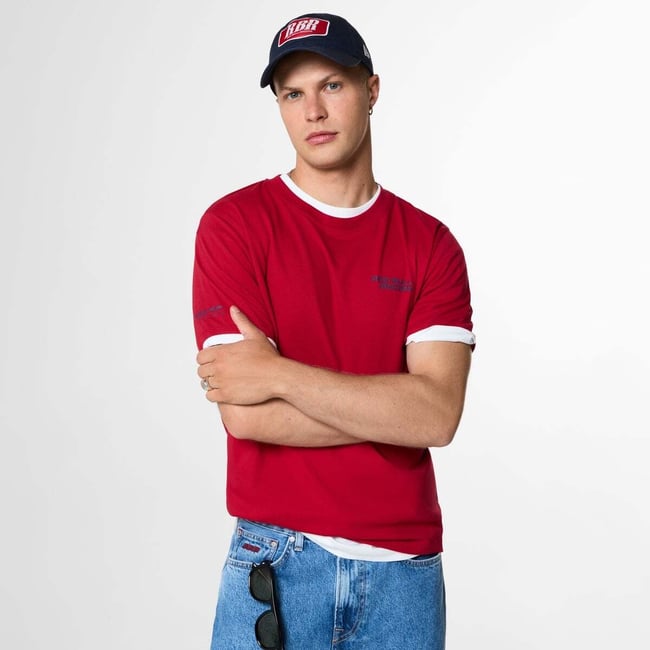 Red Bull Racing T-Shirt Coupe Regular Avec Logo - PEPE JEANS