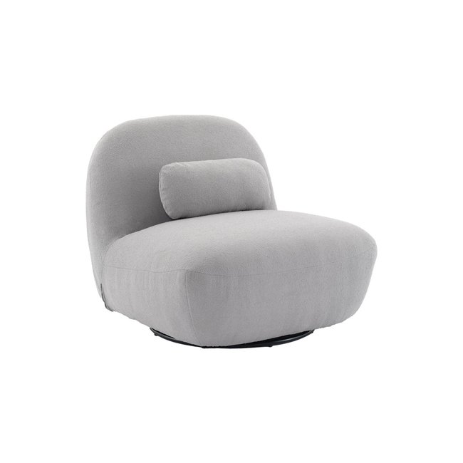 Fauteuil pivotant 360 bouclette texturée SPINO - SWEEEK