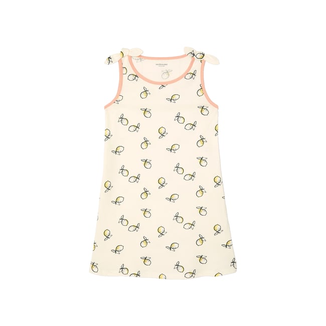 Chemise de nuit citrons écru <span itemprop=