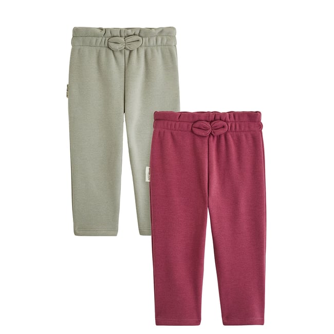 Lot de 2 leggings enfant en molleton ultra chaud Misti prune <span itemprop=